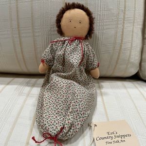 Evi’s Country Snippets Fine Folk Art Doll - Baby Molly
